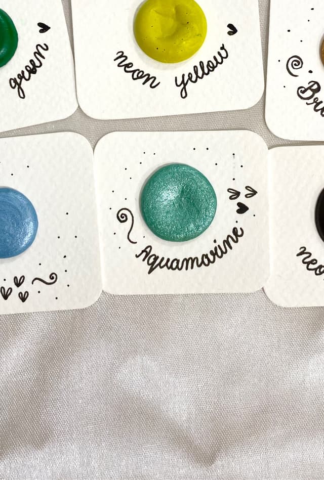 Aquamarine - Dot Card